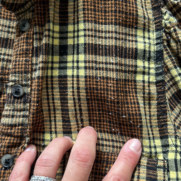 Free people plaid button up - Picture 3 of 4